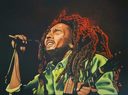 Bob Marley von Steffi Rodigas, Malerei kaufen auf Singulart