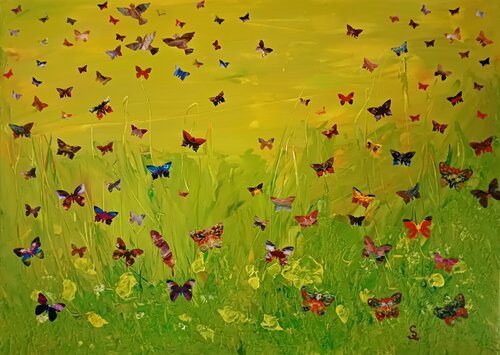 Frühlingswiese by Steffi Rodigas, 회화 for Sale on Singulart