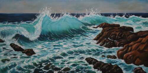 Meereswogen by Steffi Rodigas, Painting for Sale on Singulart