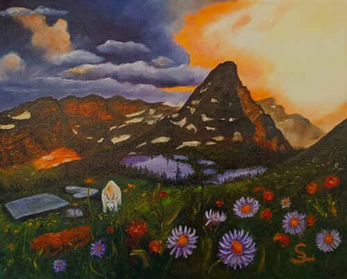 Sunset von Steffi Rodigas, Malerei kaufen auf Singulart