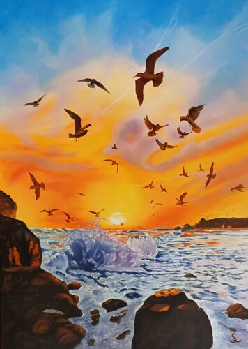 Abenstimmung by Steffi Rodigas, Painting for Sale on Singulart