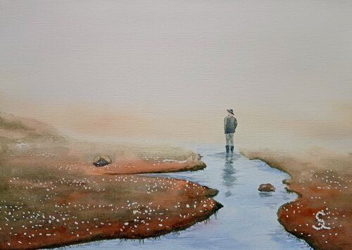 Silence di Steffi Rodigas, Opera su carta in vendita su Singulart