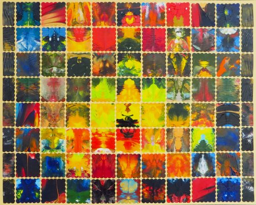 Mosaik I van Steffi Rodigas, Werk op papier te koop op Singulart