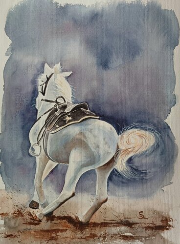 Run de Steffi Rodigas, Obra en papel a la venta en Singulart