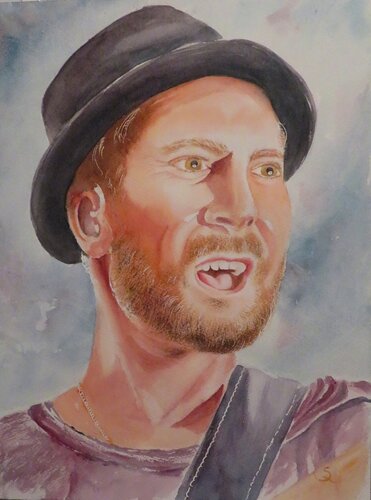 Johannes Oerding by Steffi Rodigas, Work on Paper for Sale on Singulart