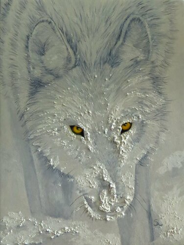 Geisterwolf by Steffi Rodigas, 회화 for Sale on Singulart