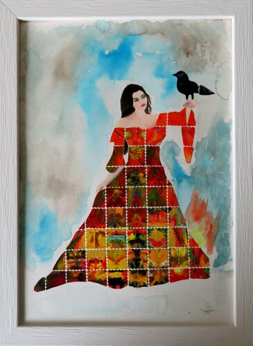 Girls of Art in Art II di Steffi Rodigas, Opera su carta in vendita su Singulart
