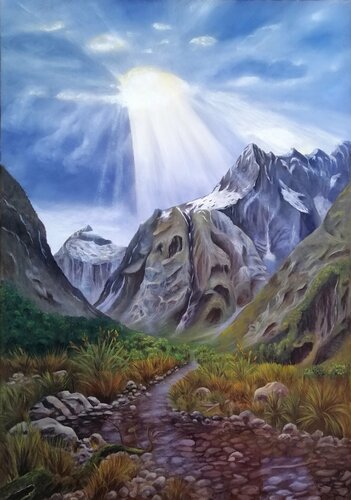 Mount Talbot van Steffi Rodigas, Schilderij te koop op Singulart