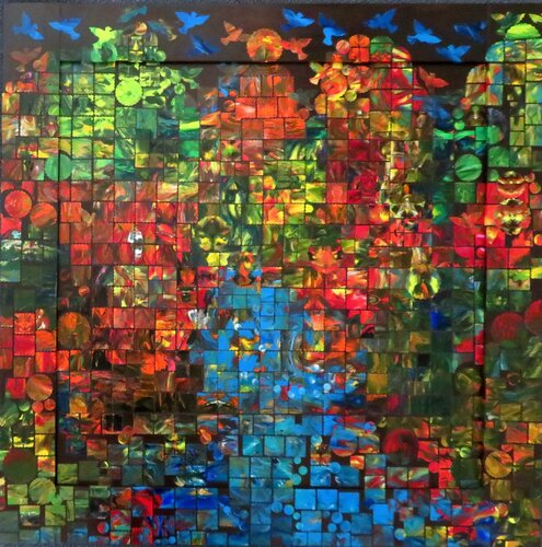 Gebirgsbach im Herbstwald by Steffi Rodigas, Painting for Sale on Singulart