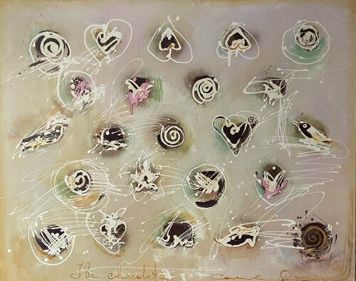 Fantasy painting - "French chocolate" - Abstract - 2012 Olga Soloviova