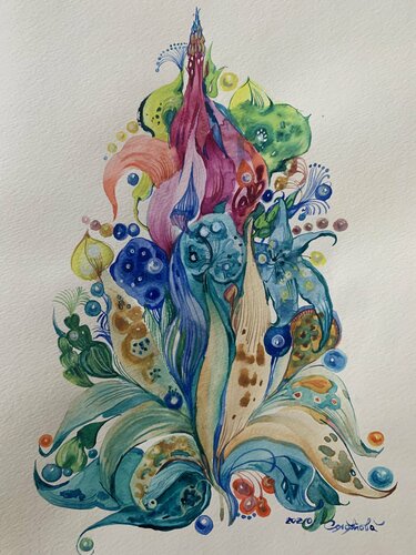 Tree by Olga Soloviova, Work on Paper for Sale on Singulart