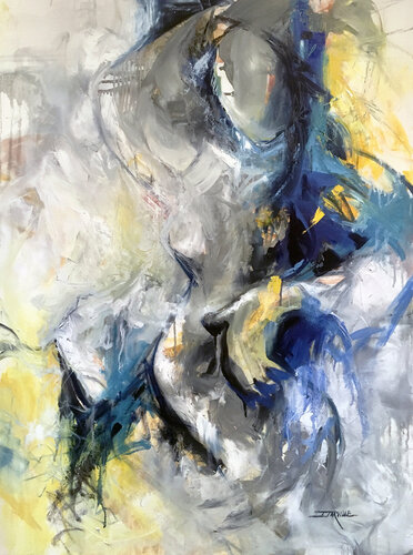 Bathing In The Moonlight de Jeanette Jarville, Pintura a la venta en Singulart