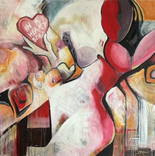 In A Heart Beat van Jeanette Jarville, Schilderij te koop op Singulart