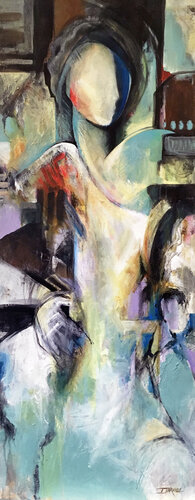 Mystery Muse van Jeanette Jarville, Schilderij te koop op Singulart