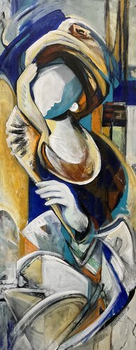 Girl with Pearl Earring di Jeanette Jarville, Pittura in vendita su Singulart