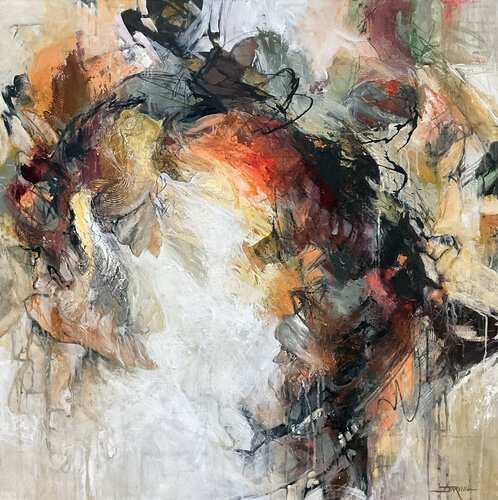 A Harvest of Crimson, Amber and Gold van Jeanette Jarville, Schilderij te koop op Singulart