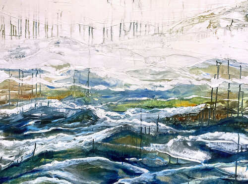 Sea to Sky #3 de Jeanette Jarville, Pintura a la venta en Singulart