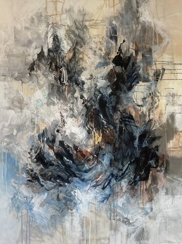 What Lies Beyond par Jeanette Jarville, Peinture en vente sur Singulart