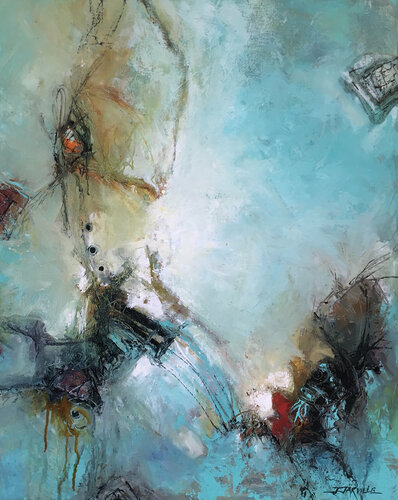 Wandering Through Space and Time van Jeanette Jarville, Schilderij te koop op Singulart