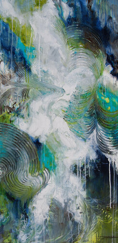 Cloud Reflections de Jeanette Jarville, Pintura a la venta en Singulart