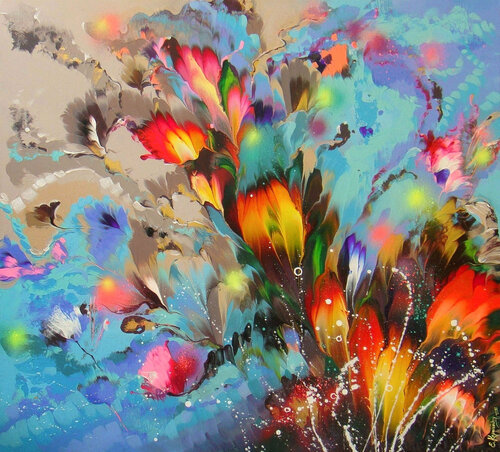 Spring Composition van Irini Karpikioti, Schilderij te koop op Singulart