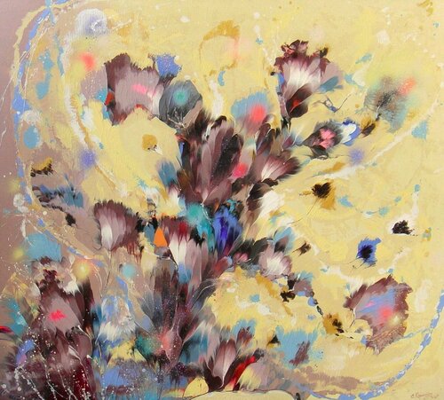 Lovely Sunny Garden van Irini Karpikioti, Schilderij te koop op Singulart