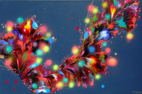In Flight van Irini Karpikioti, Schilderij te koop op Singulart