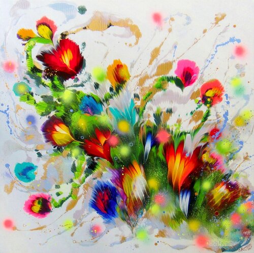 Happiness van Irini Karpikioti, Schilderij te koop op Singulart