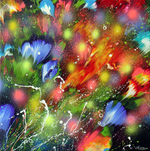 Evening Garden von Irini Karpikioti, Malerei kaufen auf Singulart