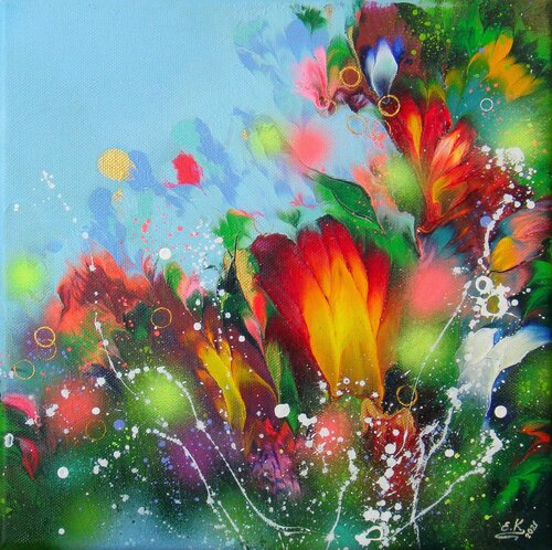 Spring flowers van Irini Karpikioti, Schilderij te koop op Singulart