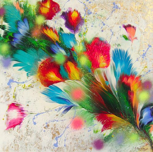 Flowers van Irini Karpikioti, Schilderij te koop op Singulart