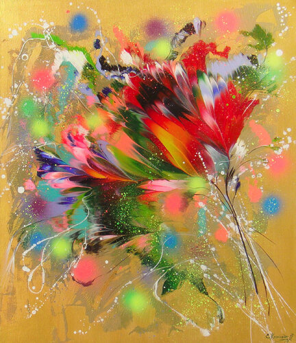 Festive bouquet von Irini Karpikioti, Malerei kaufen auf Singulart