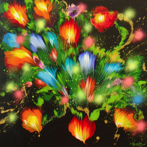 Eden Blooms von Irini Karpikioti, Malerei kaufen auf Singulart