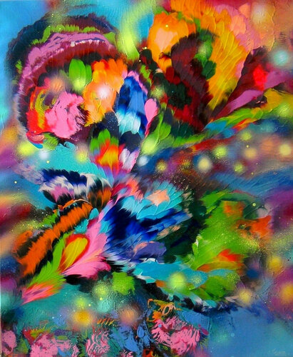 Emotions of flowers by Irini Karpikioti, Painting for Sale on Singulart