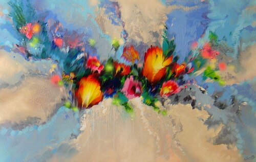 The arrival of spring van Irini Karpikioti, Schilderij te koop op Singulart