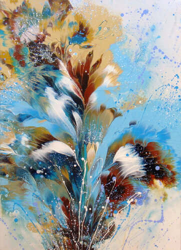 Serenade of Flowers by Irini Karpikioti, Painting for Sale on Singulart
