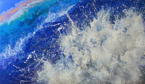 Wave by Irini Karpikioti, Painting for Sale on Singulart