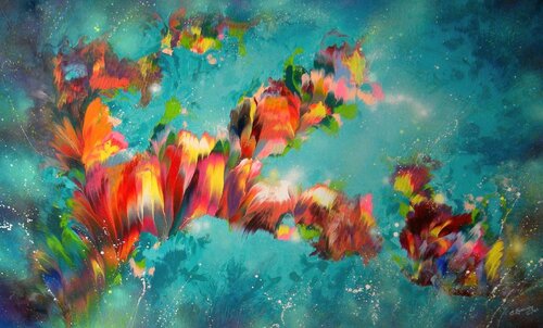 Amazing Flowers by Irini Karpikioti, Painting for Sale on Singulart
