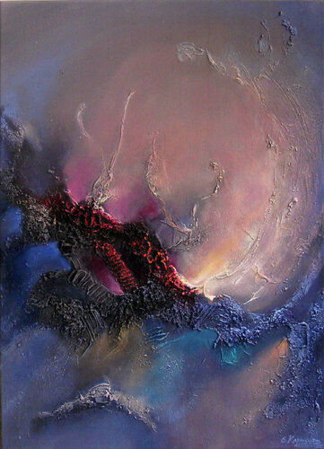 Abstract Sunset van Irini Karpikioti, Schilderij te koop op Singulart