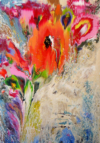 Flower by Irini Karpikioti, Painting for Sale on Singulart