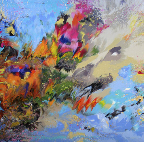 Spring Composition by Irini Karpikioti, Painting for Sale on Singulart