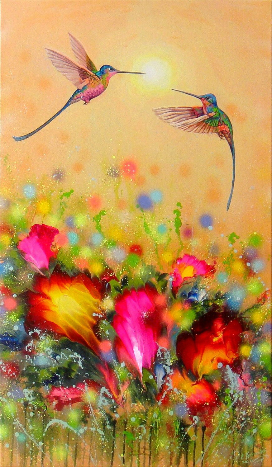 Hummingbird at Sunset Irini Karpikioti