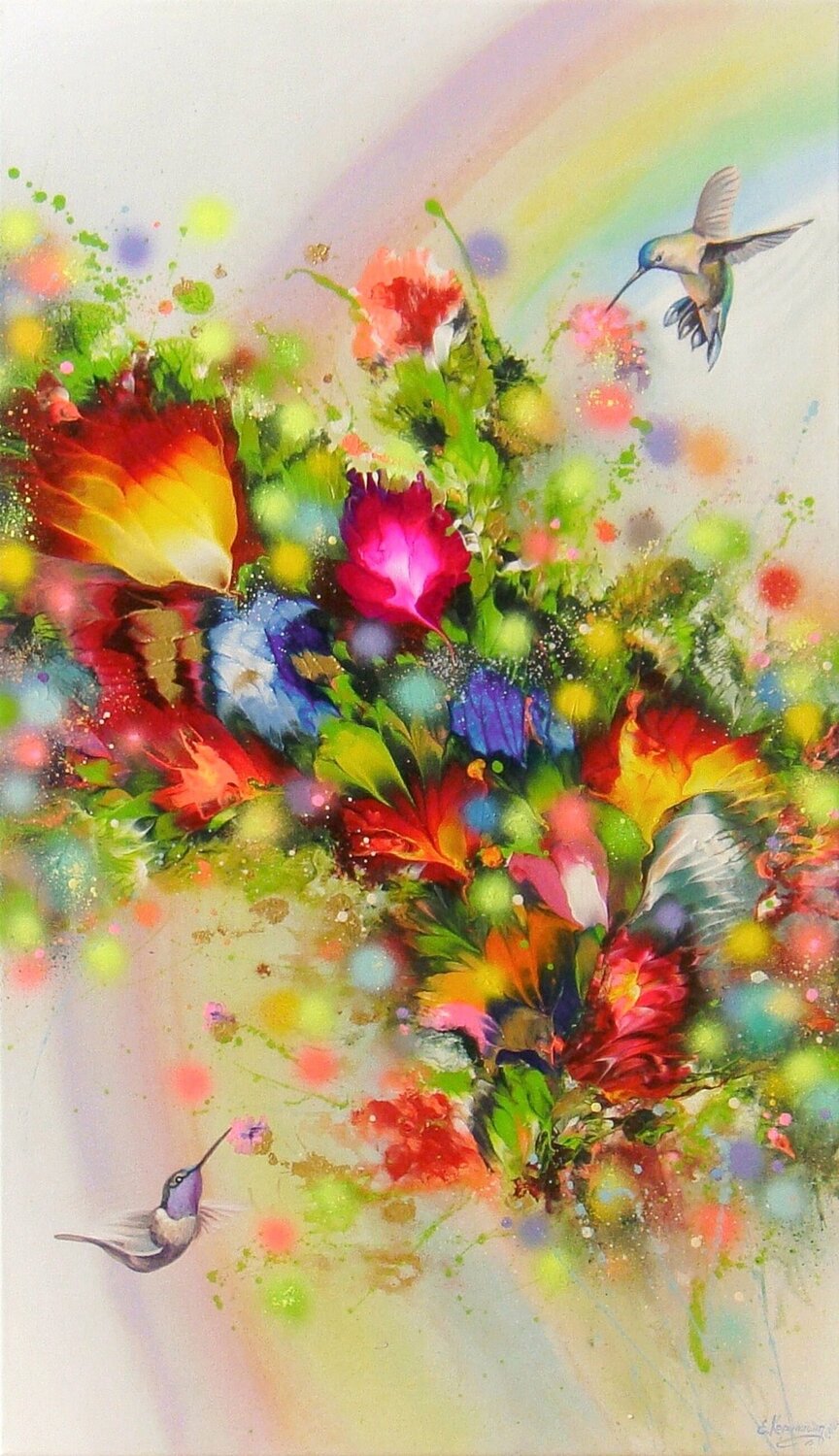 Hummingbirds and Rainbow Irini Karpikioti