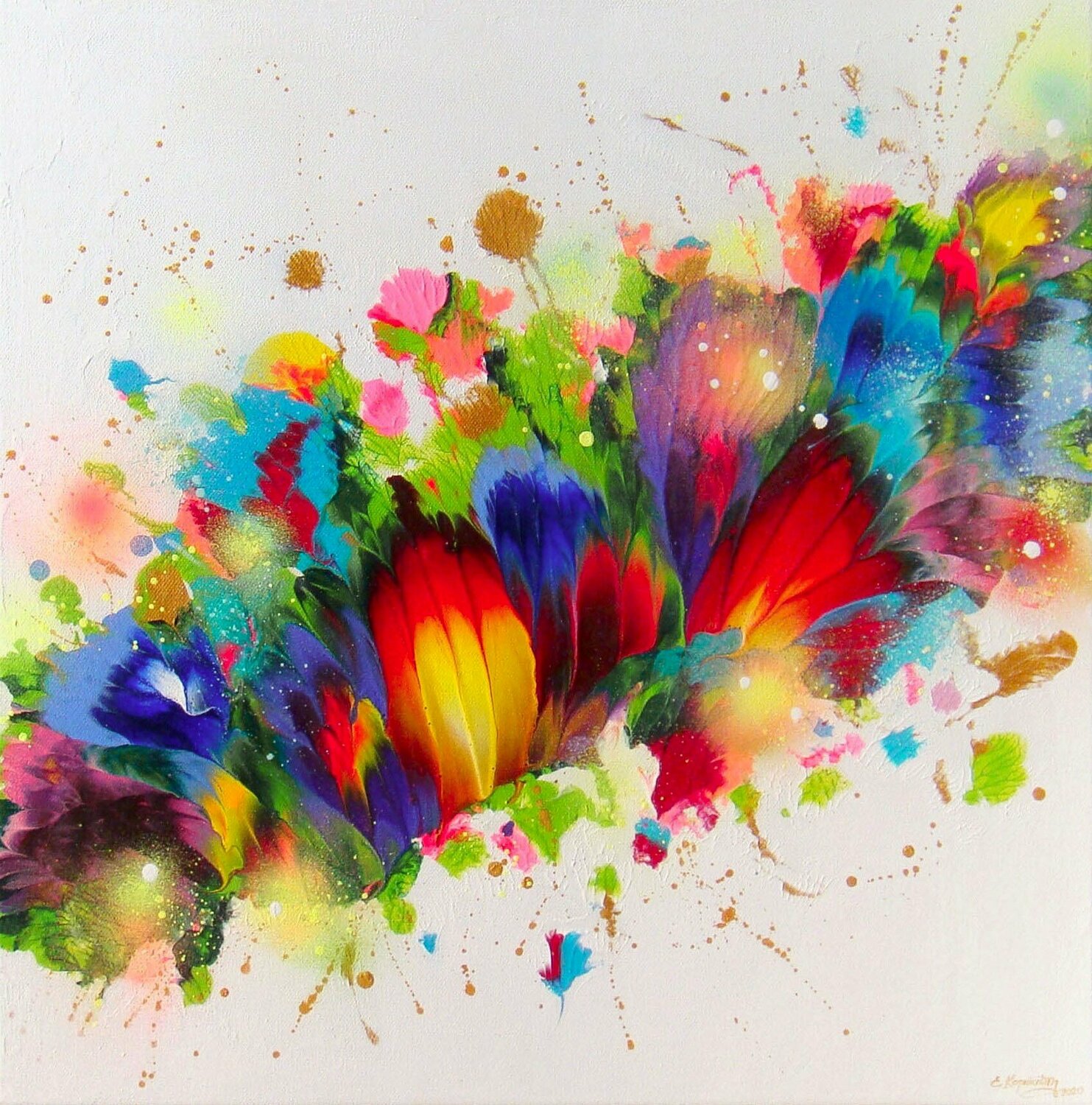 Summer Rainbow Flowers Irini Karpikioti