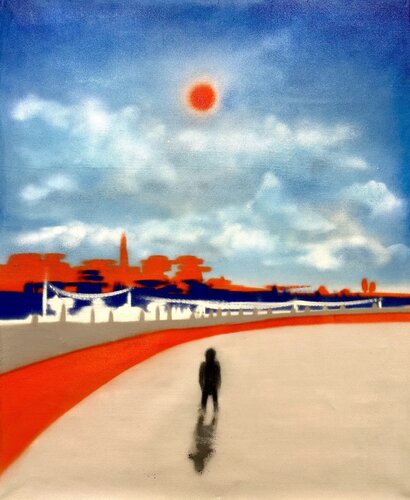 Red Sun Path van Rinalds Vanadziņš, Schilderij te koop op Singulart