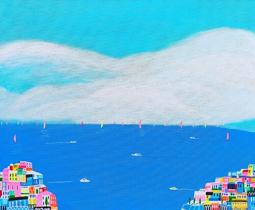 Destination Amalfi von Katrina Avotina, Malerei kaufen auf Singulart