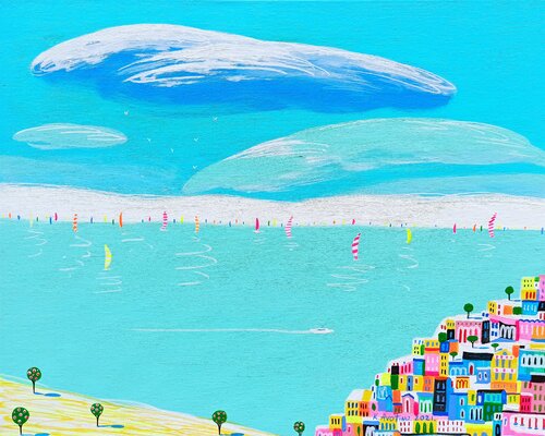 A Warm Summer's Day di Katrina Avotina, Pittura in vendita su Singulart