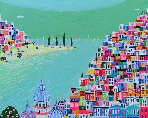 Would You Like To Be There, Now? di Katrina Avotina, Pittura in vendita su Singulart