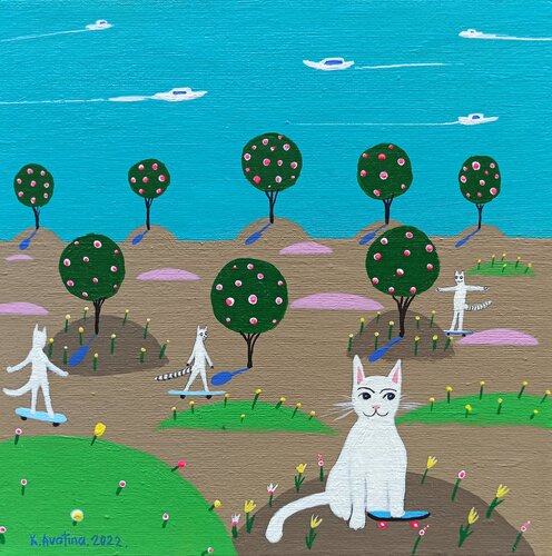 Cool Factor di Katrina Avotina, Pittura in vendita su Singulart