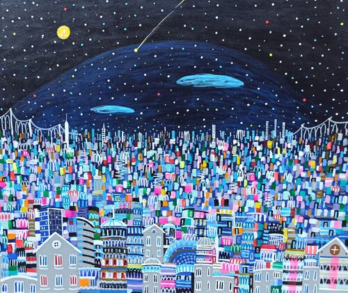 Falling Wonder van Katrina Avotina, Schilderij te koop op Singulart